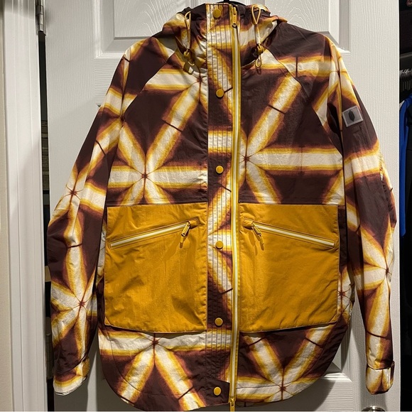 FP Movement by Free People Yellow and Brown Packable Rain Coat XS- New! - Picture 4 of 10